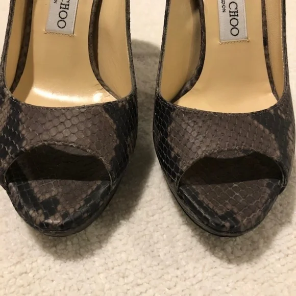 JIMMY CHOO open toe heels size 38